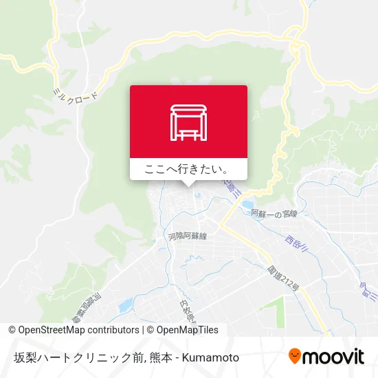 坂梨ハートクリニック前地図