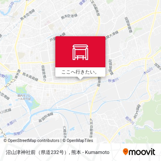 沼山津神社前（県道232号）地図