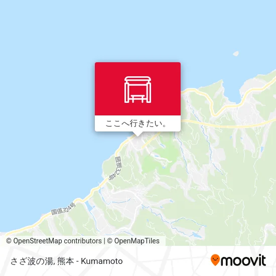 さざ波の湯地図