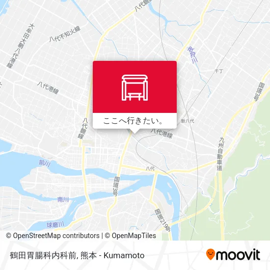 鶴田胃腸科内科前地図