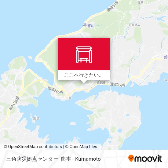 三角防災拠点センター地図