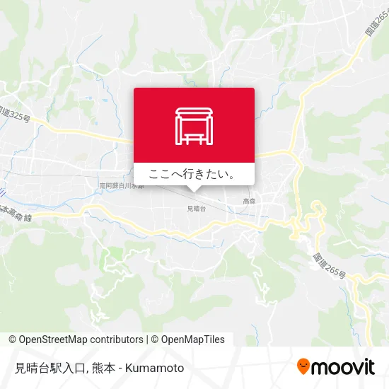 見晴台駅入口地図
