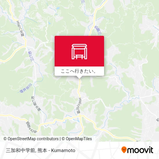 三加和中学前地図