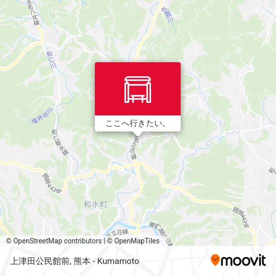 上津田公民館前地図