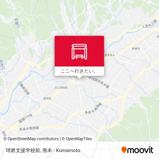 球磨支援学校前地図
