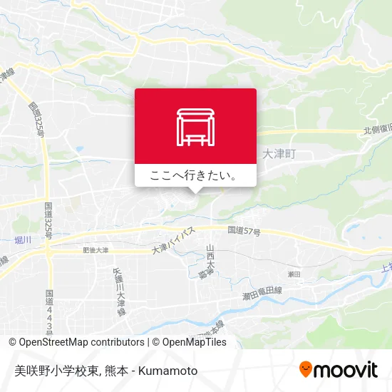 美咲野小学校東地図