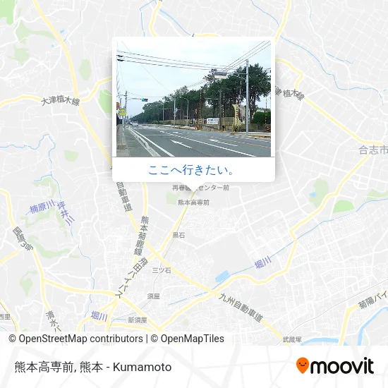 熊本高専前地図