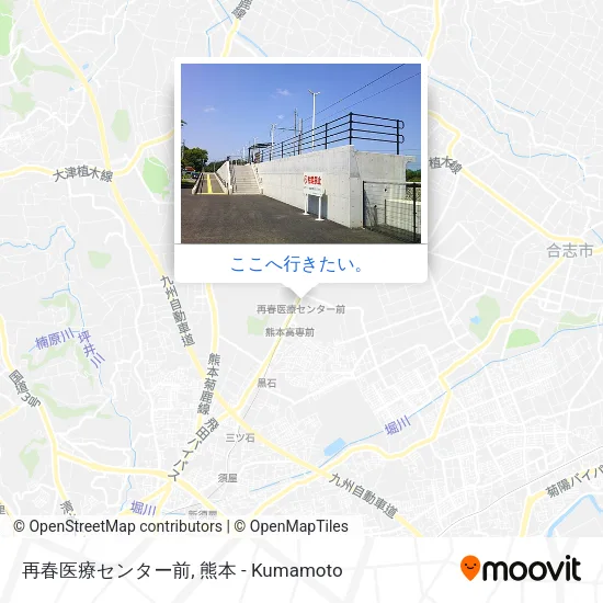 再春医療センター前地図