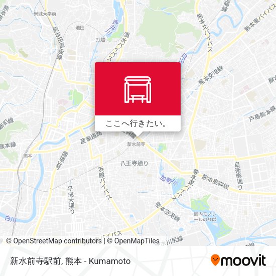 新水前寺駅前地図