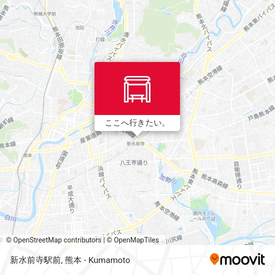 新水前寺駅前地図
