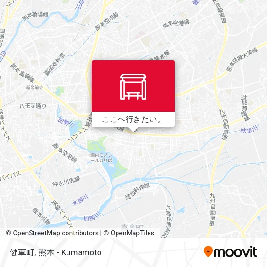 健軍町地図