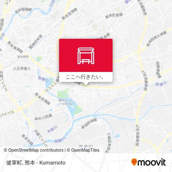 健軍町地図