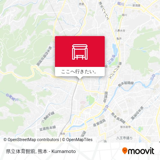 県立体育館前地図