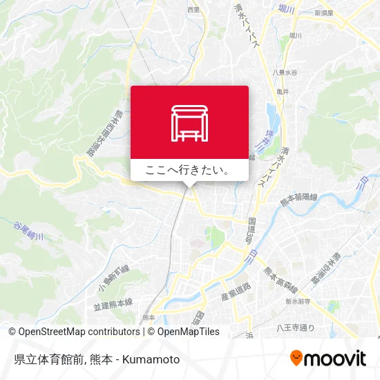 県立体育館前地図