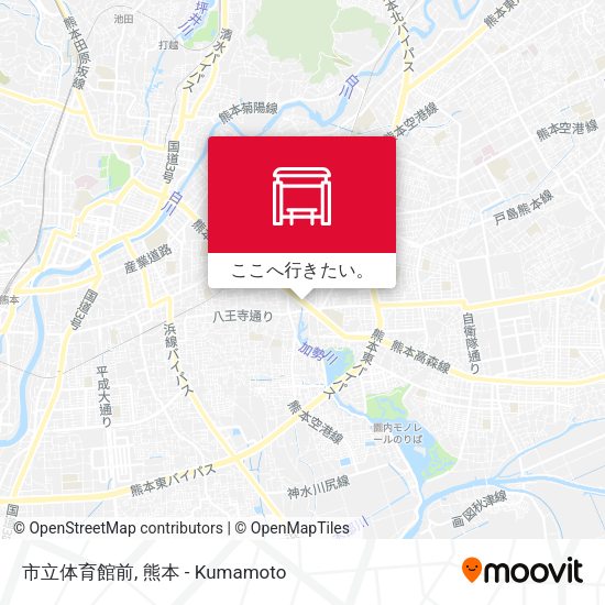 市立体育館前地図