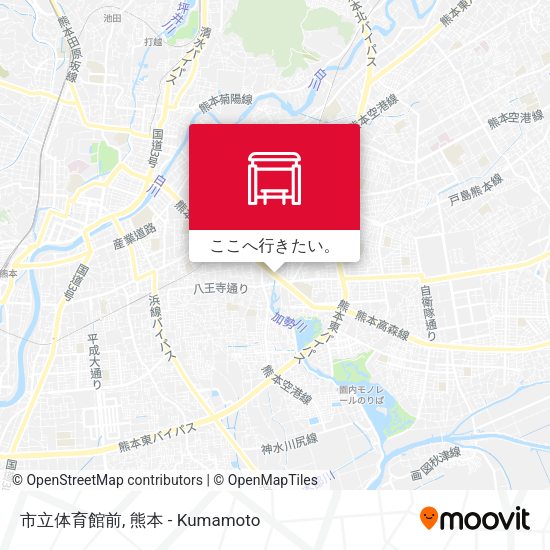 市立体育館前地図