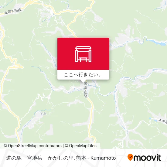 道の駅　宮地岳　かかしの里地図