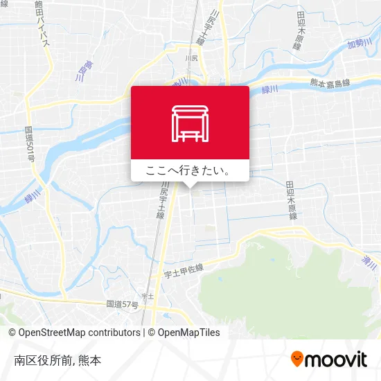 南区役所前地図