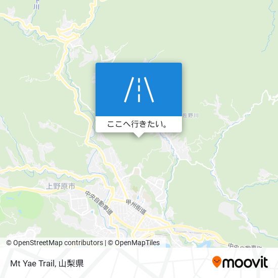 Mt Yae Trail地図