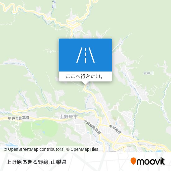 上野原あきる野線地図