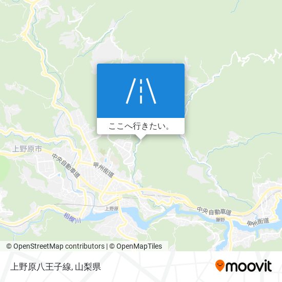 上野原八王子線地図