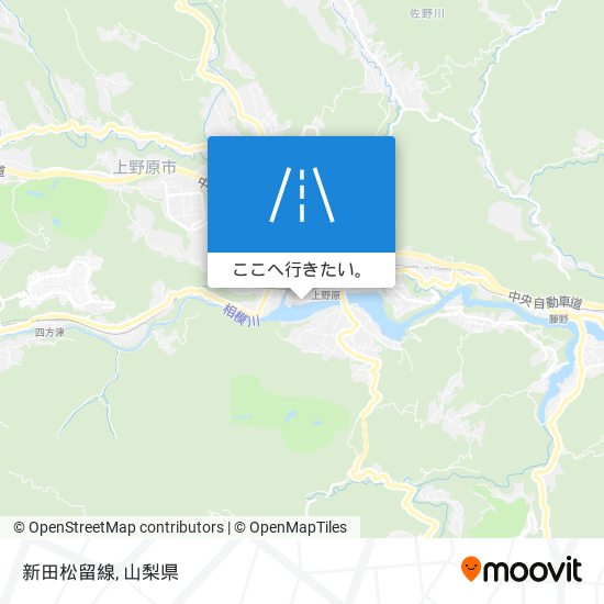新田松留線地図