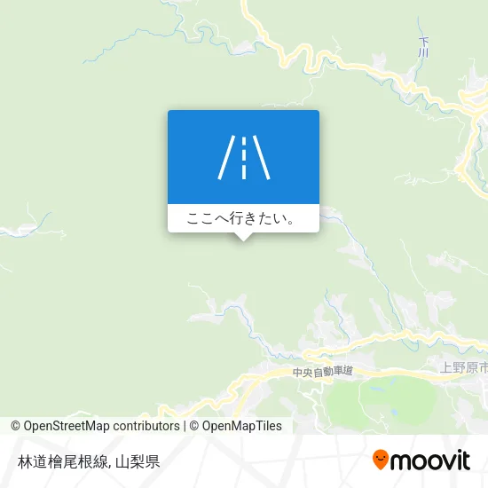 林道檜尾根線地図