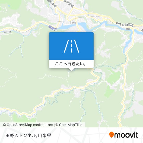 田野入トンネル地図