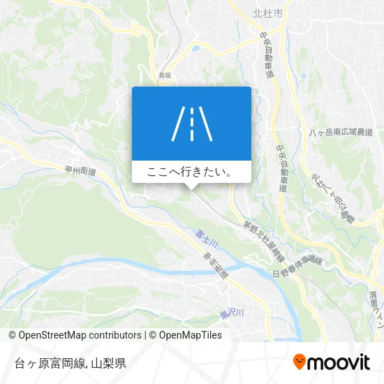 台ヶ原富岡線地図
