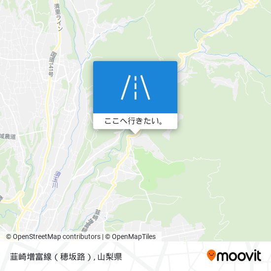 韮崎増富線（穂坂路）地図