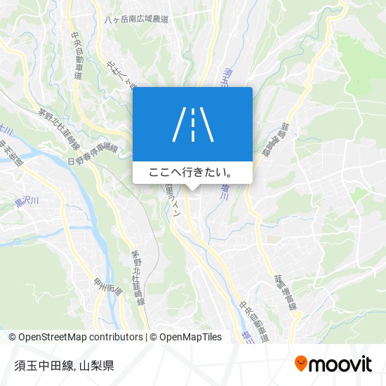 須玉中田線地図