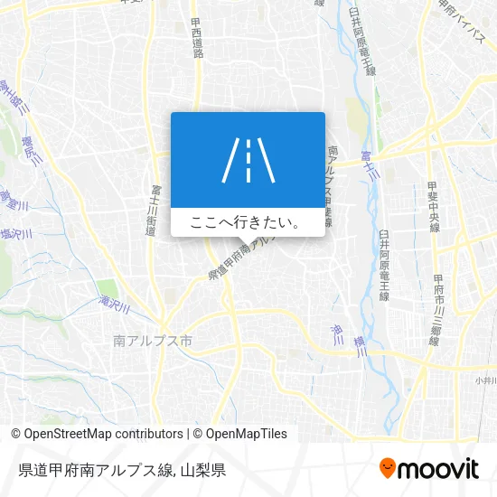県道甲府南アルプス線地図