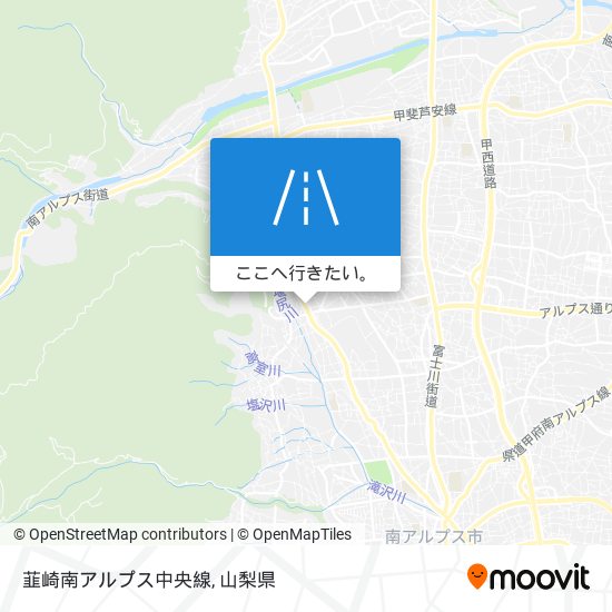 韮崎南アルプス中央線地図
