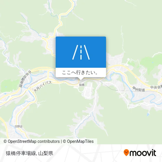 猿橋停車場線地図