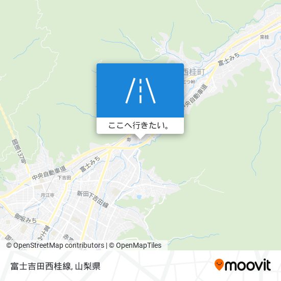 富士吉田西桂線地図