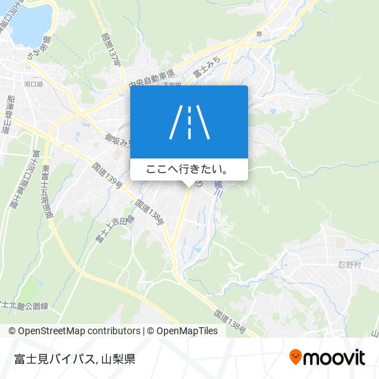 富士見バイパス地図