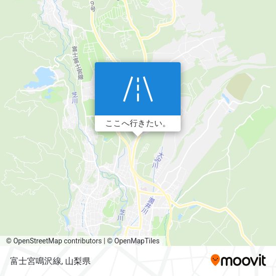 富士宮鳴沢線地図