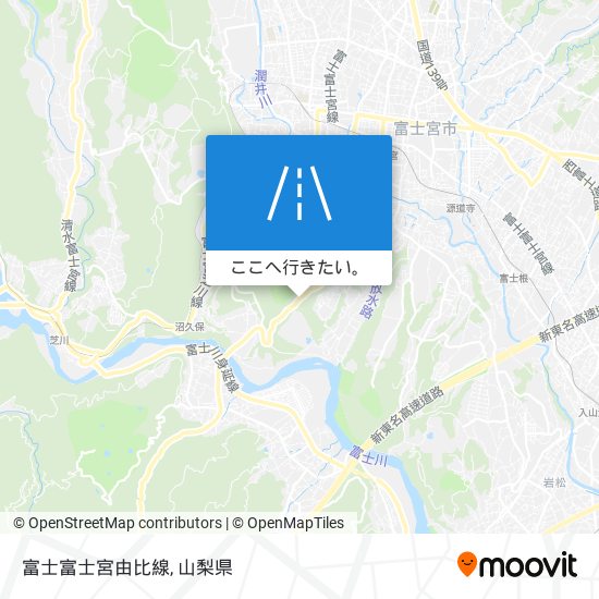 富士富士宮由比線地図