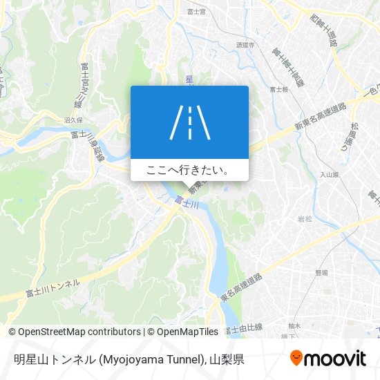 明星山トンネル (Myojoyama Tunnel)地図