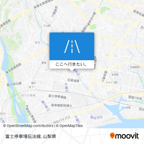 富士停車場伝法線地図