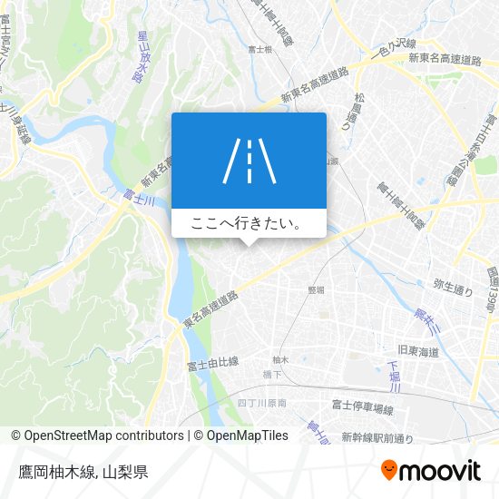 鷹岡柚木線地図