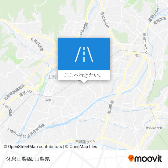 休息山梨線地図