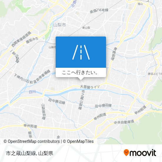 市之蔵山梨線地図