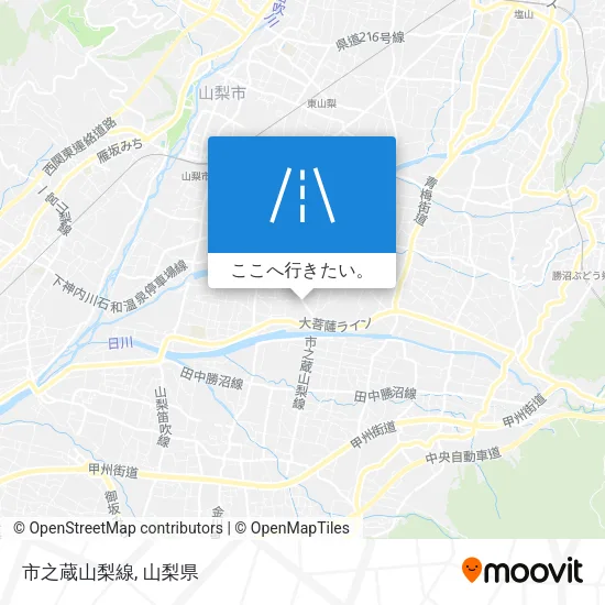 市之蔵山梨線地図