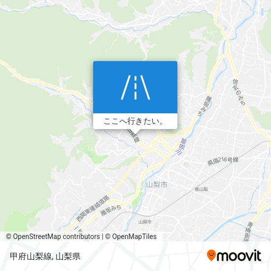 甲府山梨線地図