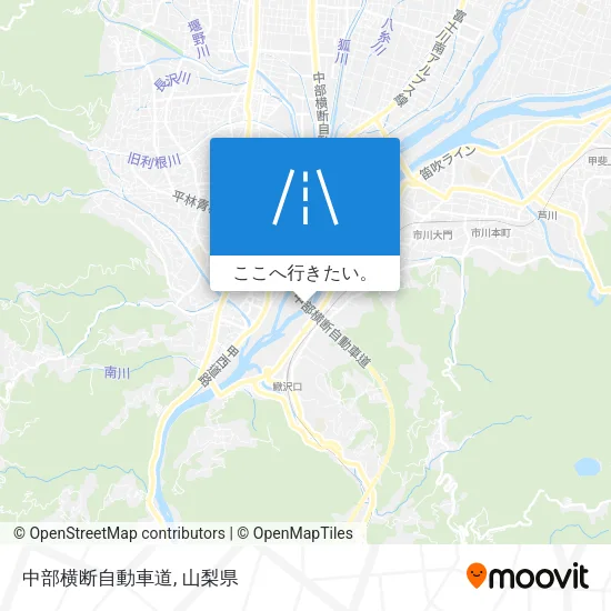 中部横断自動車道地図