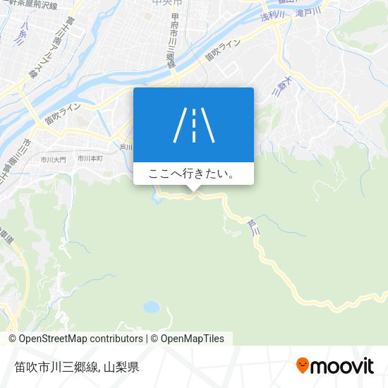 笛吹市川三郷線地図