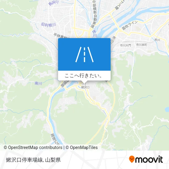 鰍沢口停車場線地図