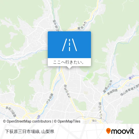 下荻原三日市場線地図