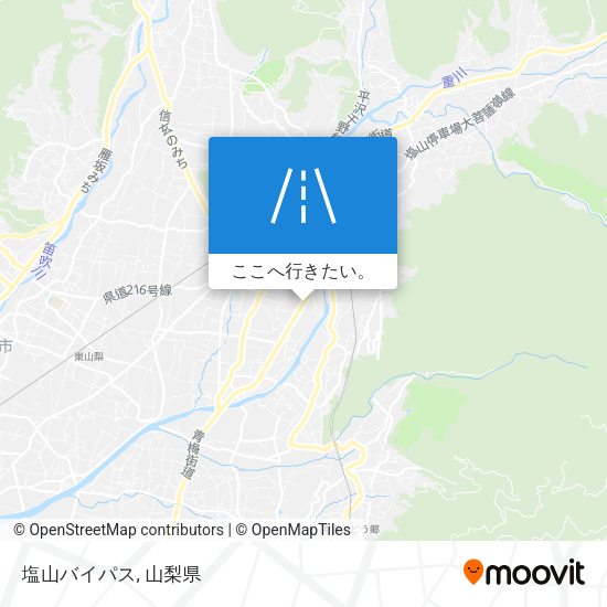 塩山バイパス地図